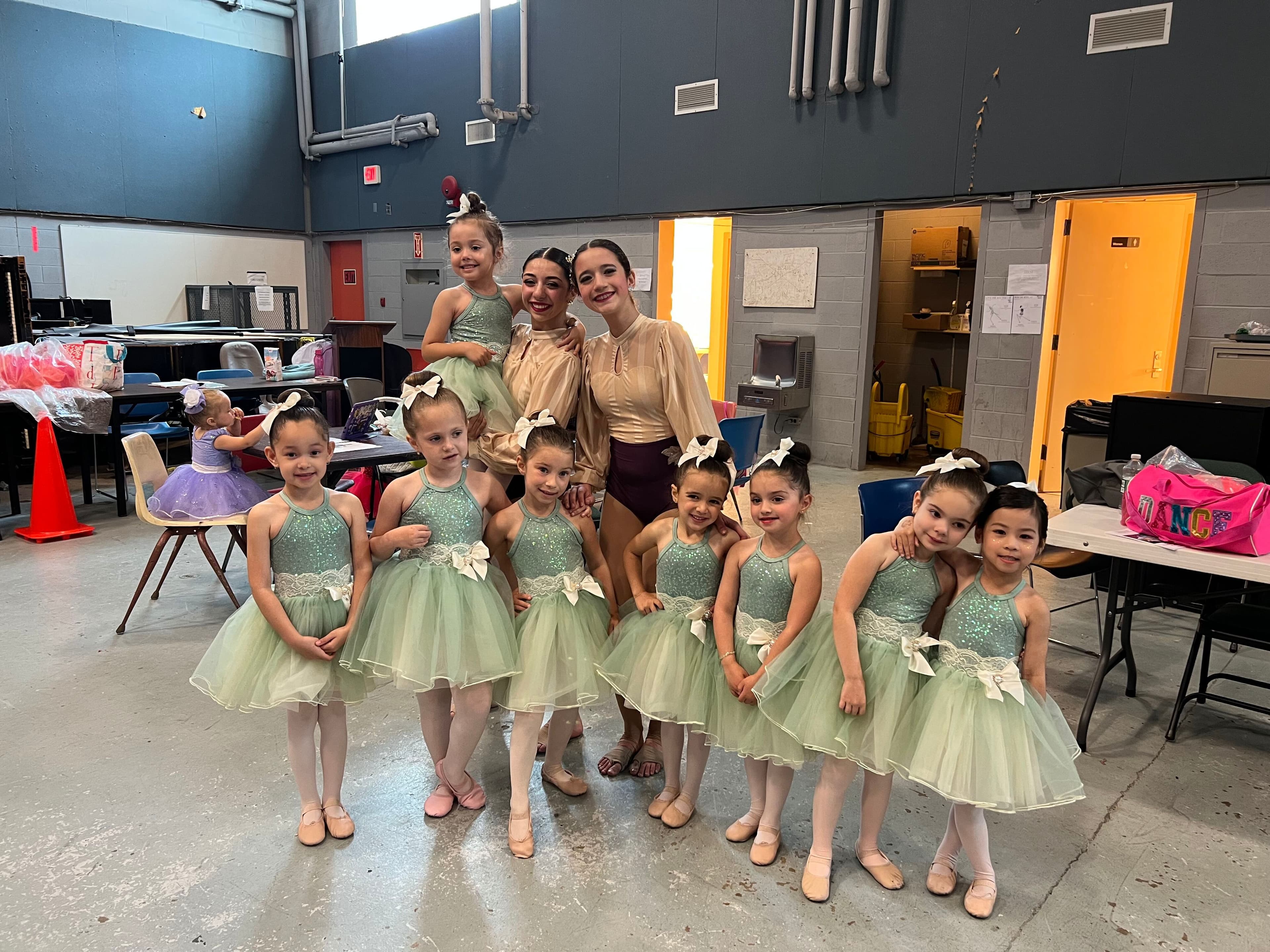 Young dancers learning together
