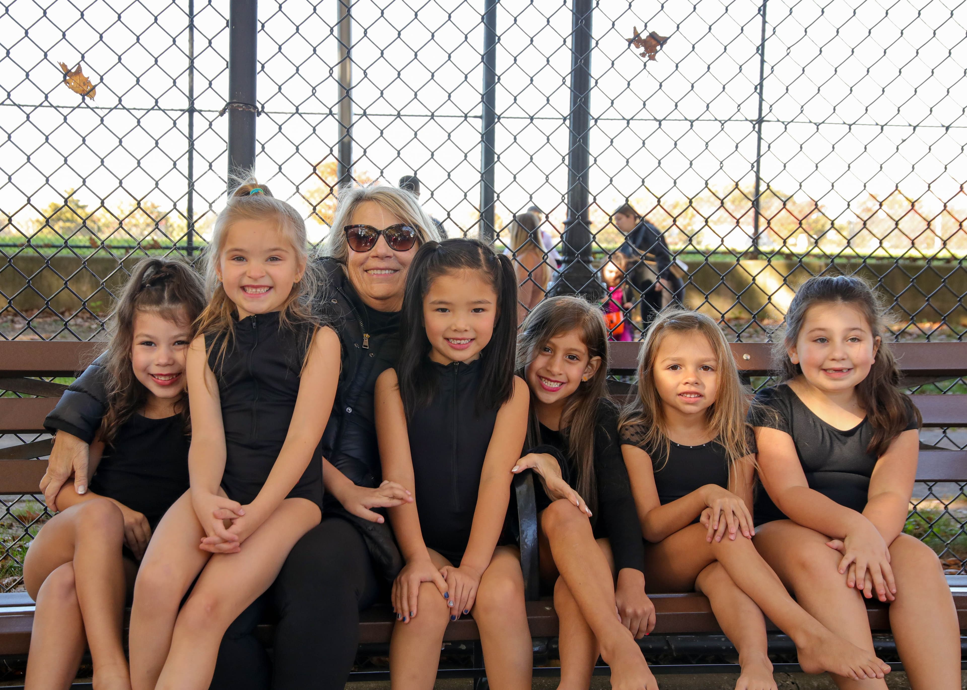 Dance instructor working with students