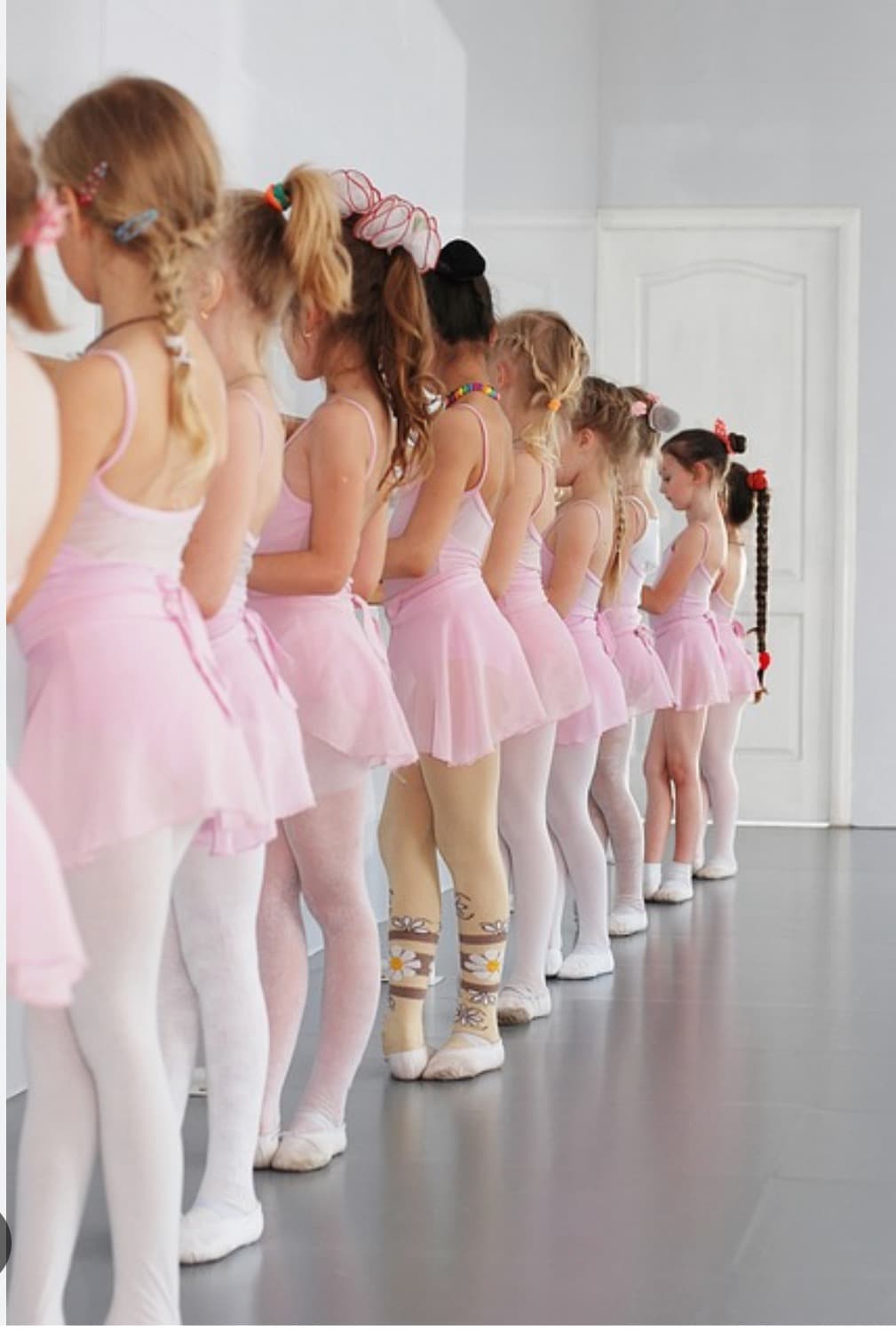 Youth dancers practicing in the studio